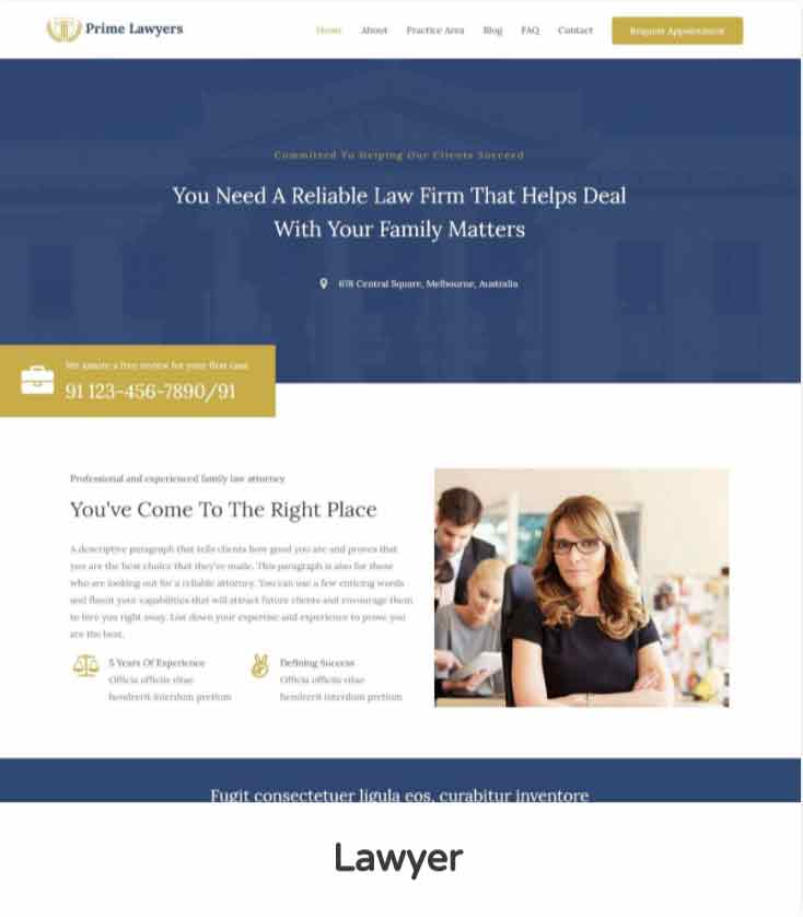 Web design for lawyers